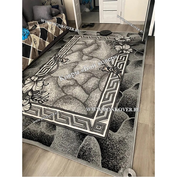 Ковер Лайт Карпет New NN Дизайн 25710 Серый